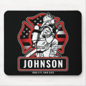 Speciaal voor brandbestrijding ontworpen patriotti muismat (Voorkant)