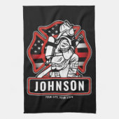 Speciaal voor brandbestrijding ontworpen patriotti theedoek (Verticaal)