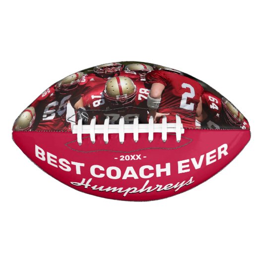 Speciaal voor coach gemaakte foto-cadeau american football (Voorkant)
