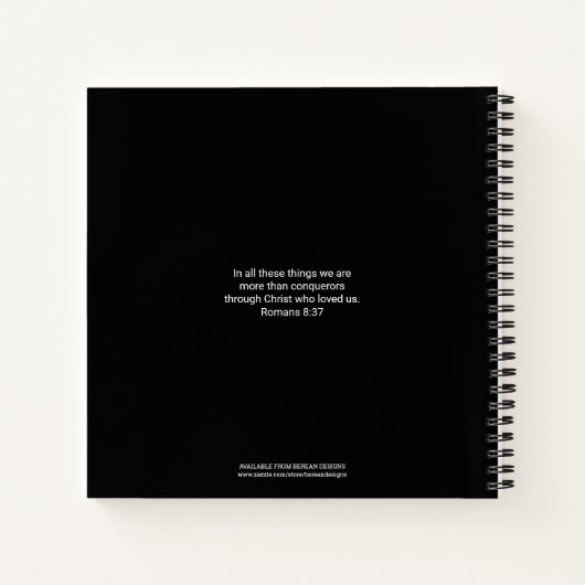 Speciaal voor CONQUEROR Prayer Journal Notitieboek (Achterkant)