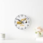 Speciaal voor de bouw van de graafmachine bestemde ronde klok (Huis)