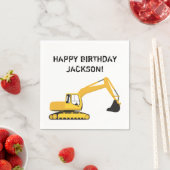 Speciaal voor de bouw van de graafmachine bestemde servet (Insitu)