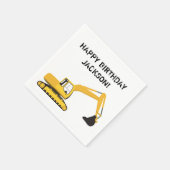 Speciaal voor de bouw van de graafmachine bestemde servet (Hoek)