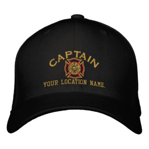 Speciaal voor de brandweerkapitein Pet Embroidery