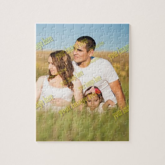 Speciaal voor de fotobegroting van het gezin legpuzzel (Verticaal)