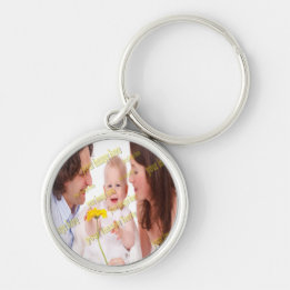 Speciaal voor de fotobegroting van het gezin sleutelhanger