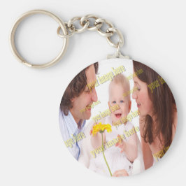 Speciaal voor de fotobegroting van het gezin sleutelhanger