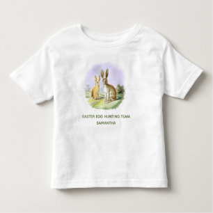 Speciaal voor de jacht op paaseieren bestemde bunn kinder shirts