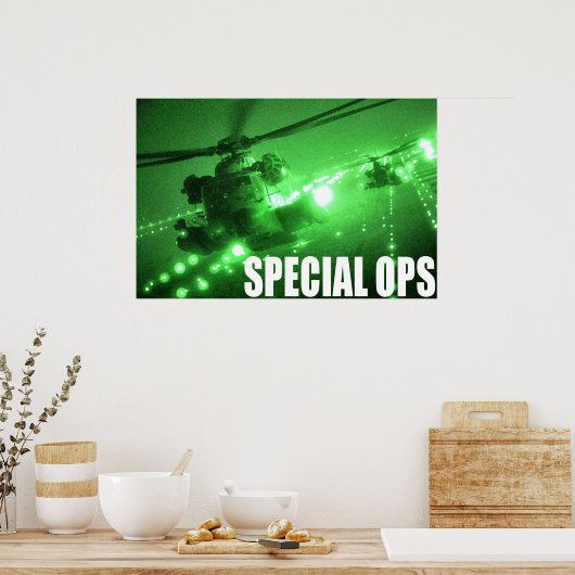 Speciaal voor de luchtmacht bestemde toppen poster (Keuken)