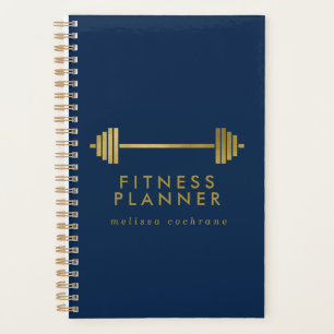 Speciaal voor de marine en goud uitgeruste fitness planner