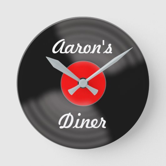 Speciaal voor de rode-plateauklok van het Retro-ro Ronde Klok (Voorkant)