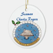 Speciaal voor de USS Dwight D Eisenhower CVN 69 Keramisch Ornament (Links)