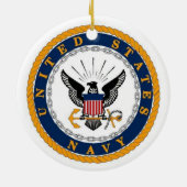 Speciaal voor de USS Dwight D Eisenhower CVN 69 Keramisch Ornament (Achterkant)