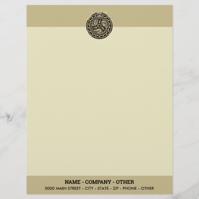 Speciaal voor de visserij op vloerbedekking briefhoofd (Voorkant)