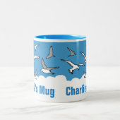 Speciaal voor de vogelstand tweekleurige koffiemok (Center)