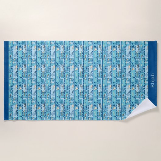 Speciaal voor de wegenbouw bestemde vrachtwagens B Strandlaken (Voorkant)