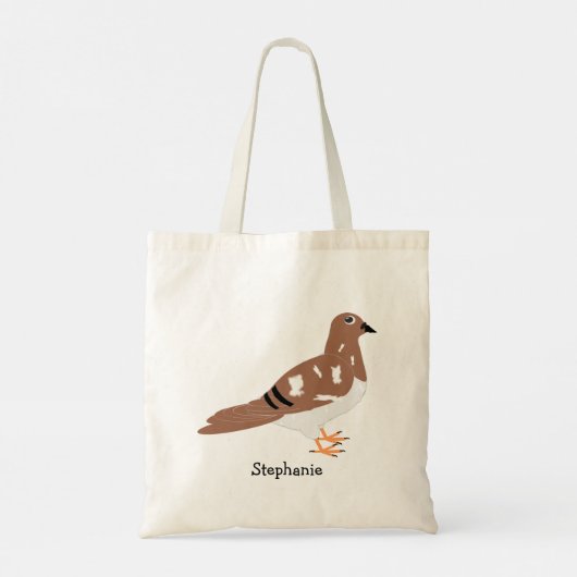 Speciaal voor duif ontworpen Canvas tas (Achterkant)