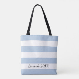 Speciaal voor- en achterblauw gestreept Tas