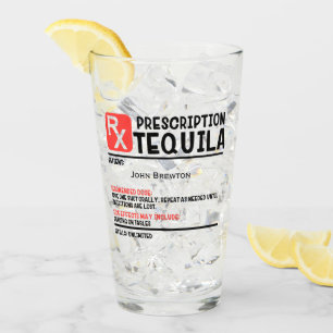 Speciaal voor Funny RX Tequila voorgeschreven glas