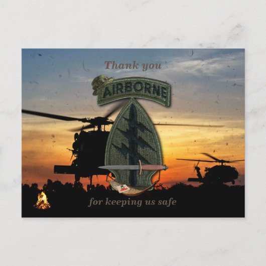 Speciaal voor groene bessen, veteranen, veteranenp briefkaart (Voorkant)