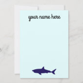 Speciaal voor haaien ontworpen kantoorbenodigdhede kaart (Voorkant)