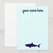 Speciaal voor haaien ontworpen kantoorbenodigdhede kaart (Voorkant / Achterkant)