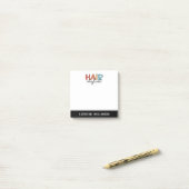 Speciaal voor haar bestemde stylist retro Hairdres Post-it® Notes (Op bureau)