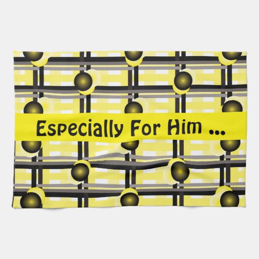 Speciaal voor hem een theedoek (Horizontaal)