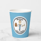 Speciaal voor hem ontworpen papieren Afstuderen Papieren Bekers (Voorkant)