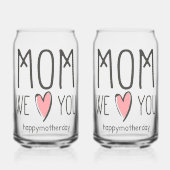 Speciaal voor je moeder blikvorm glas (Links)