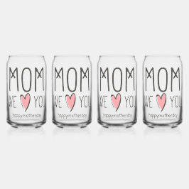 Speciaal voor je moeder blikvorm glas