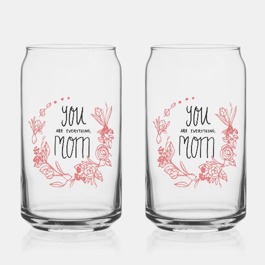 Speciaal voor je moeder blikvorm glas (Links)