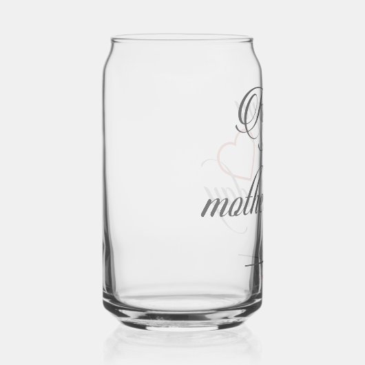 Speciaal voor je moeder blikvorm glas (Voorkant)