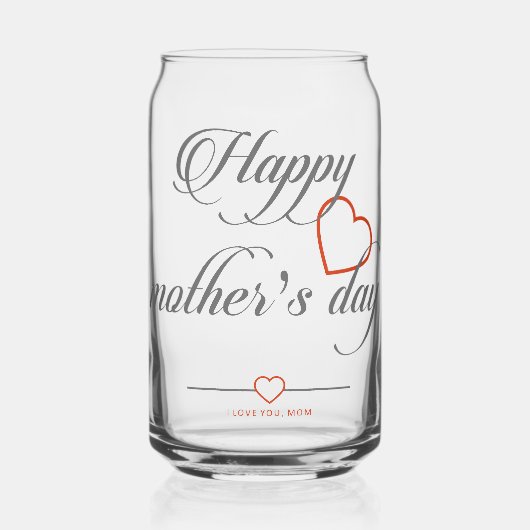 Speciaal voor je moeder blikvorm glas (Links)