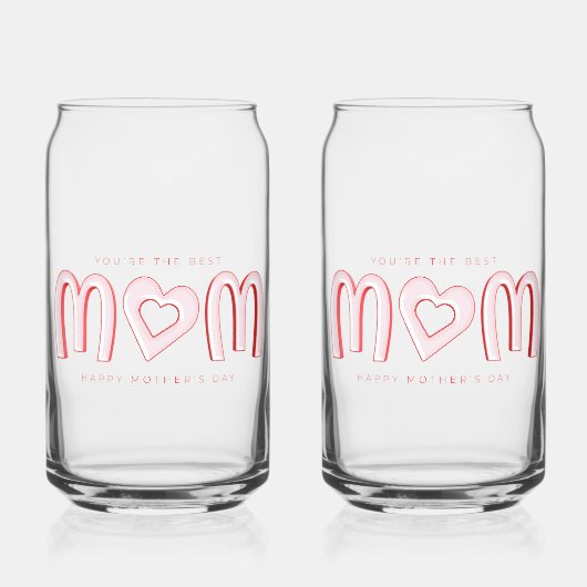 Speciaal voor je moeder blikvorm glas (Links)