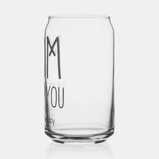 Speciaal voor je moeder blikvorm glas (Achterkant)