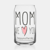 Speciaal voor je moeder blikvorm glas (Links)