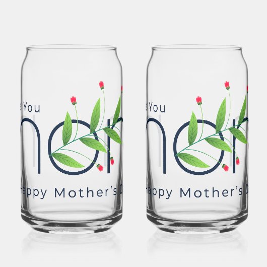 Speciaal voor je moeder blikvorm glas (Links)