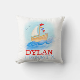 Speciaal voor jongens speciaal bevaarbare zeilboot kussen