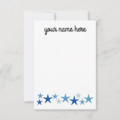 Speciaal voor jongens uitgeruste stembanden bedankkaart (Voorkant)