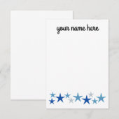 Speciaal voor jongens uitgeruste stembanden bedankkaart (Voorkant / Achterkant)