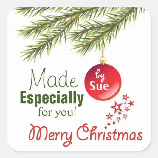 Speciaal voor jou gemaakt Holiday Magic Stickers (Voorkant)