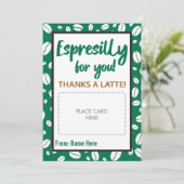 Speciaal voor jou Leraar Koffie Kaart Houder (Staand voorkant)