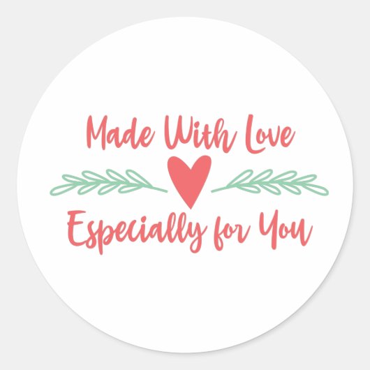 Speciaal voor jou ronde sticker (Voorkant)