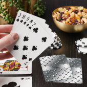 Speciaal voor jouw naam diamant bord staal pokerkaarten (Insitu)