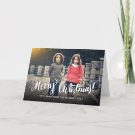 Speciaal voor kerstfeestelijke Typografie Feestdagen Kaart