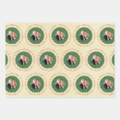 Speciaal voor kerstmis ontworpen patroon inpakpapier vel (Voorkant)