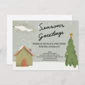 Speciaal voor kerstmis ontworpen Real Estate Agent Feestdagenkaart (Voorkant / Achterkant)