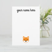 Speciaal voor kinderen ontworpen foxartikelen kaart (Staand voorkant)