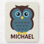 Speciaal voor kinderen uitgeruste Owl Mousepad Muismat (Voorkant)